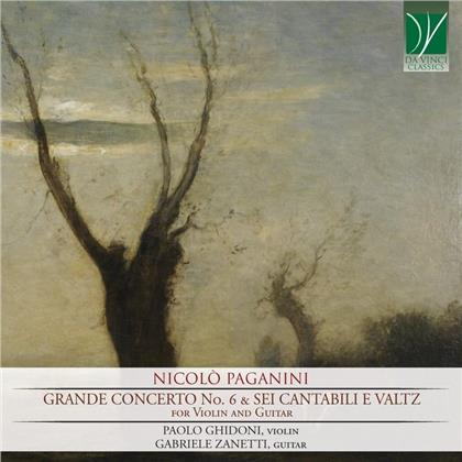 Nicolò Paganini (1782-1840), Paolo Ghidoni & Gabriele Zanetti - Grande Concerto No. 6 & Sei Cantabili E Valtz For Violin And Guitar