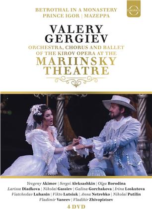 Kirov Orchestra & Valery Gergiev - Mazeppa / Prinz Igor / Die Verlobung im Kloster (Euroarts, 4 DVDs)