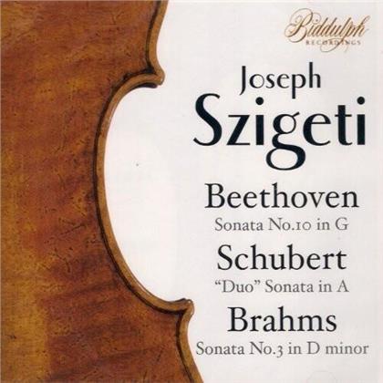 Ludwig van Beethoven (1770-1827), Franz Schubert (1797-1828), Johannes Brahms (1833-1897) & Joseph Szigeti - Szigeti Conducts Beethoven Schubert Brahms
