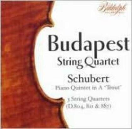 Budapest String Quartet & Franz Schubert (1797-1828) - Budapest String Quartet Plays Schubert