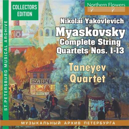 Taneyev Quartet & Nikolai Miaskowsky (1881-1950) - Complete String Quartets Nos 1-13