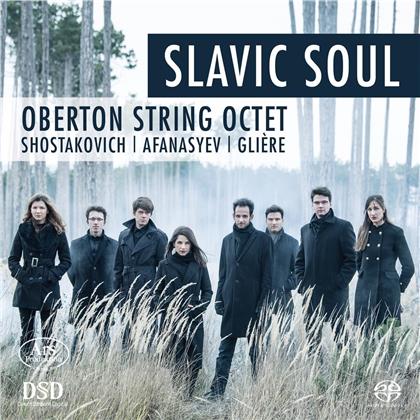 Oberton String Octet, Dimitri Schostakowitsch (1906-1975), Nikoay Afanasyev (1821-1898) & Reinhold Glière (1875-1956) - Slavic Soul (Hybrid SACD)
