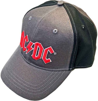 AC/DC - Red Logo (Grey-Black) Baseball Cap