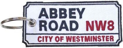 Road Sign Keychain - Abbey Road, NW London Sign (Double Sided)