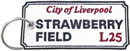 Road Sign Keychain - Strawberry Field, Liverpool Sign (Double Sided)