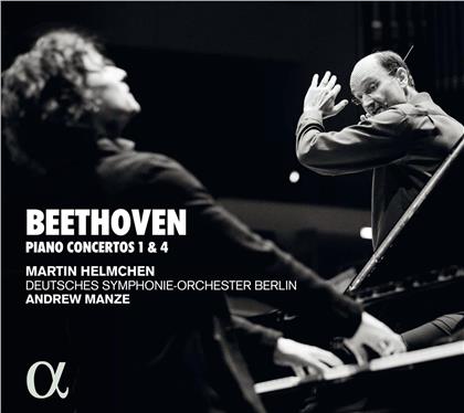 Ludwig van Beethoven (1770-1827), Andrew Manze & Martin Helmchen - Pianos Concertos 1 & 4