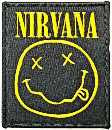 Nirvana Standard Woven Patch - Happy Face