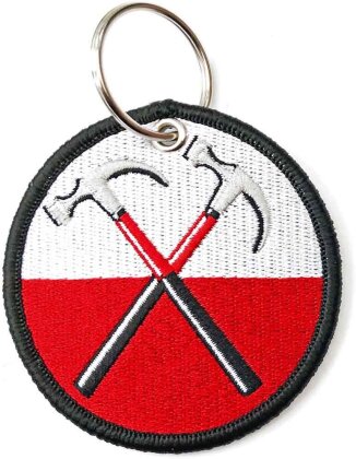 Pink Floyd Keychain - The Wall Hammers Circle (Double Sided)