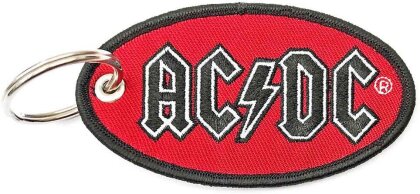 AC/DC Keychain - Oval Logo (Double Sided)