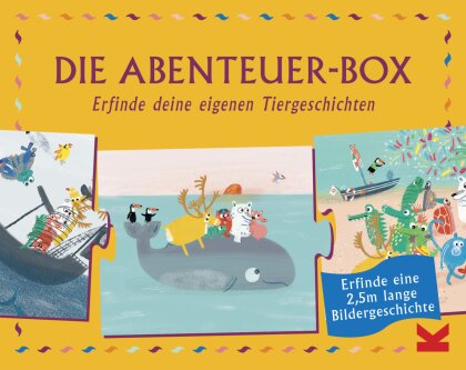 Die Abenteuer-Box: Erfinde deine eigenen Tiergeschichten - 20 Teile Puzzle