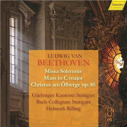 Gachinger Kantorei Stuttgart, Ludwig van Beethoven (1770-1827), Helmuth Rilling & Bach-Collegium Stuttgart - Missa Solemnis / Mass C Major / Christus am Ölberge