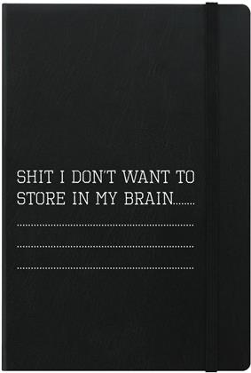 Shit I Don't Want to Store in My Brain - A5 Hard Cover Notebook