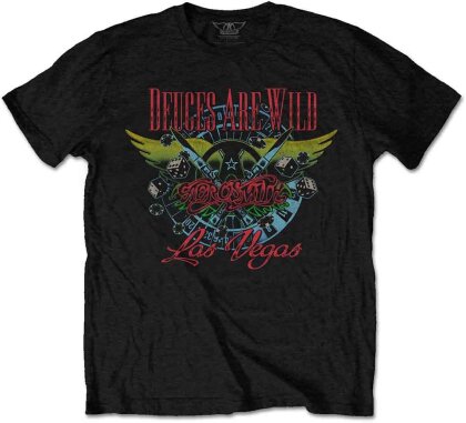 Aerosmith - Deuces Are Wild,Vegas (Black) T-Shirt