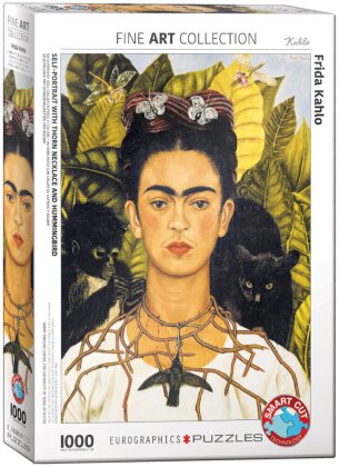 Frida Kahlo: Selbstbildnis mit Dornenhalsketten und Kolibri