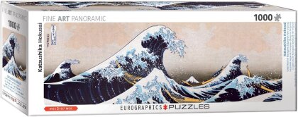 Katsushika Hokusai: Die große Welle - Panorama (Puzzle)