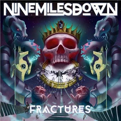 Nine Miles Down - Fractures (Red Vinyl, LP + CD)