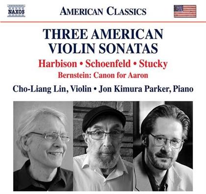 Schoenfield, John Harbison (*1938), Paul Schoenfield, Steven Stucky, Cho-Liang Lin, … - Three American Violin Sonatas