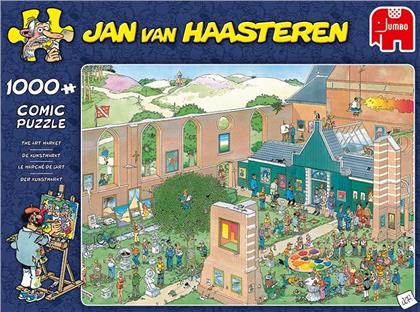 Puzzle Der Kunstmarkt - Jan van Haasteren, 1000 T.