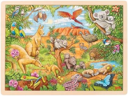 Australische Tierwelt - 96 Teile Einlegepuzzle