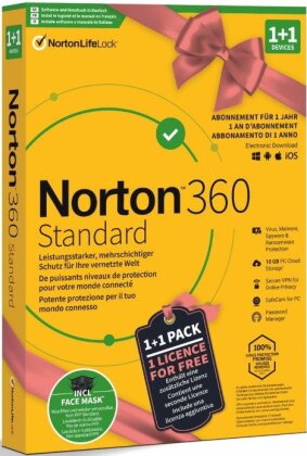 Norton Security 360 Standard 10GB 1+1 Device Bundle [PC/Mac/Android/iOS]