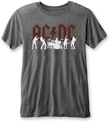 AC/DC Unisex T-Shirt - Silhouettes (Burnout)
