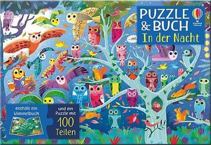 In der Nacht - Wimmelbuch & 100 Teile Puzzle