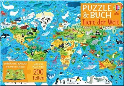 Tiere der Welt - Sachbuch und 200 Teile Puzzle