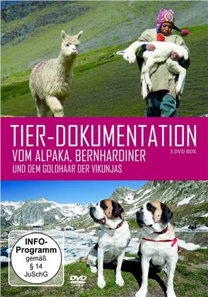Tier-Dokumentationen - Vom Alpaka, Bernhardiner und dem Goldhaar der Vikunjas (3 DVDs)