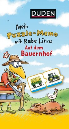 Mein Puzzlememo mit Rabe Linus: Auf dem Bauernhof