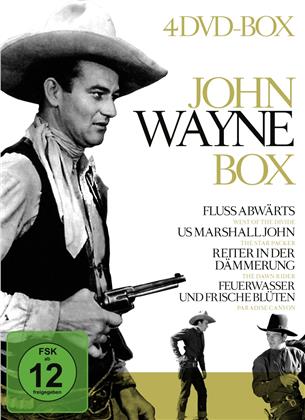 John Wayne Box - Flussabwärts / US Marshall John / Reiter in der Dämmerung (4 DVDs)