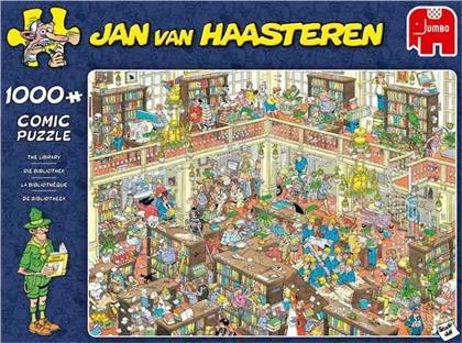 Jan van Haasteren: Die Bibliothek - 1000 Teile Puzzle