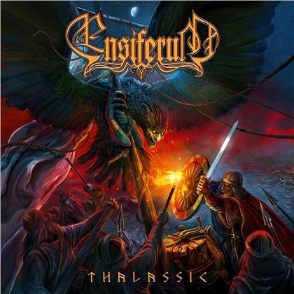 Ensiferum - Thalassic (Gatefold, Poster, Red Black Marbled Vinyl, LP + Digital Copy)