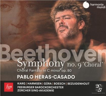 Ludwig van Beethoven (1770-1827), Pablo Heras-Casado, Freiburger Barockorchester & Zürcher Sing-Akademie - Symphony No.9 Choral & Choral Fantasie (2 CDs)