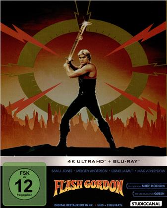 Flash Gordon (1980) (Limited Edition, Restaurierte Fassung, Steelbook, 4K Ultra HD + 2 Blu-rays)