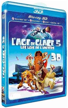L'Age de glace 5 - Les lois de l'univers (2016) (Blu-ray 3D + Blu-ray + DVD)