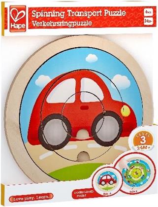 Hape Verkehrsringpuzzle - 4 Teile Kinderpuzzle