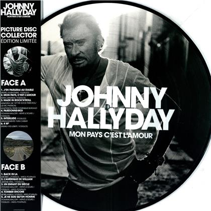 Johnny Hallyday - Mon pays c'est l'amour (2020 , Picture Disc, LP)