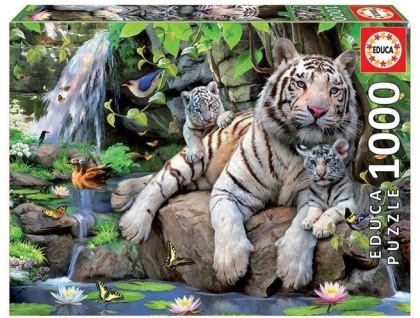 Bengal White Tigers - 1000 Teile Educa Puzzle