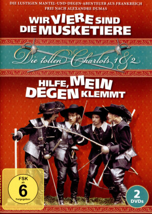 Die tollen Charlots 1 & 2 - Wir viere sind die Musketiere / Hilfe, mein Degen klemmt (2 DVDs)