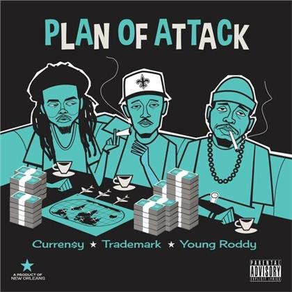 Currensy, Trademark Da Skydiver & Young Roddy - Plan Of Attack (LP)