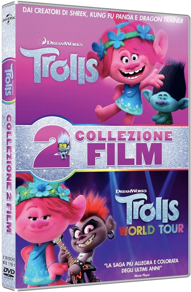 Trolls + Trolls World Tour - 2 Movie Collection (2 DVDs)