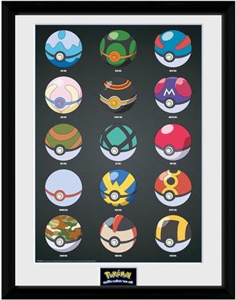 Pokemon: Pokeballs - Framed Print 30cm x 40cm