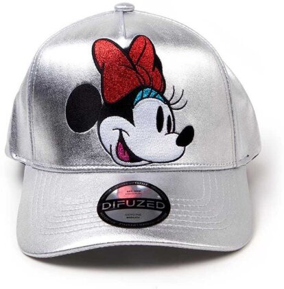 Disney - Minnie Mouse Silver Curved Bill Cap