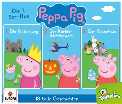 Peppa Pig Hörspiele - 01/3er Box (Folgen 1, 2, 3) (3 CDs)