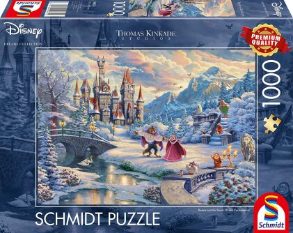 Disney Die Schöne und das Biest: Wintertraum - 1000 Teile Puzzle