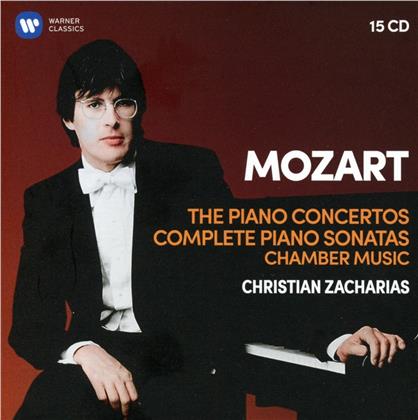 Wolfgang Amadeus Mozart (1756-1791) & Christian Zacharias - Klavierkonzerte und Sonaten (15 CDs)