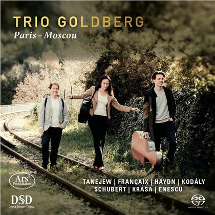 Trio Goldberg, Sergej Iwanowitsch Tanejew (1856-1915), Jean Françaix (1912-1997), Joseph Haydn (1732-1809), Zoltán Kodály (1882-1967), … - Paris-Moscou (SACD)