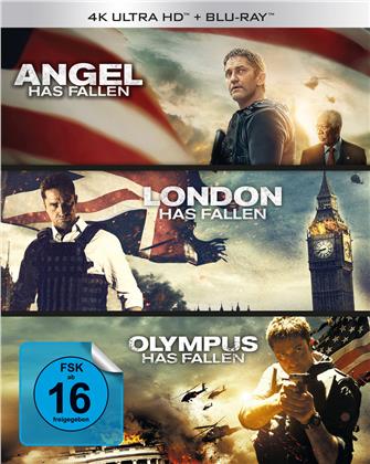Olympus Has Fallen / London Has Fallen / Angel Has Fallen - Triple Film Collection (3 4K Ultra HDs + 3 Blu-rays)