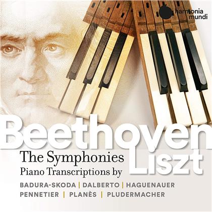 Jean-Louis Haguenauer, Ludwig van Beethoven (1770-1827), Franz Liszt (1811-1886), Paul Badura-Skoda, … - The Symphonies Piano Transcriptions by Franz Liszt (7 CDs)