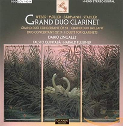 Carl Maria von Weber (1786-1826), Iwan Müller (1786-1854), Carl Bärmann (18111-1885), Anton Stadler 1753-1812), … - Grand Duo Clarinet
